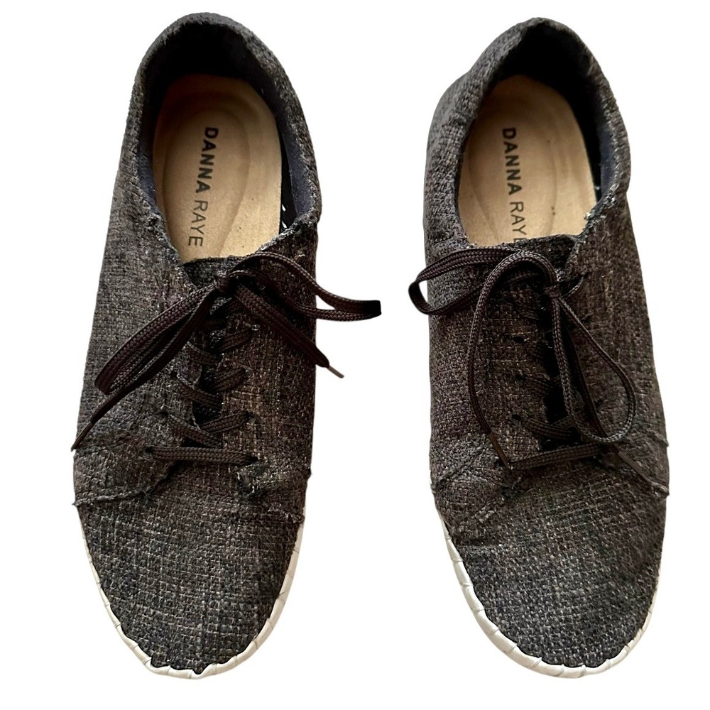 Danna Raye Shoes Women's Size 9M Brown Canvas Lace Up Casual Sneakers